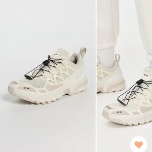 Salomon ACS+ OG Cream and Black Trail Shoes 7.5